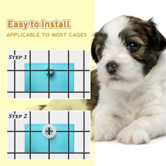 Food and Water Bowl for Small Pets, Rabbit Guinea Pig Hay Feeder - Picture 4 of 7